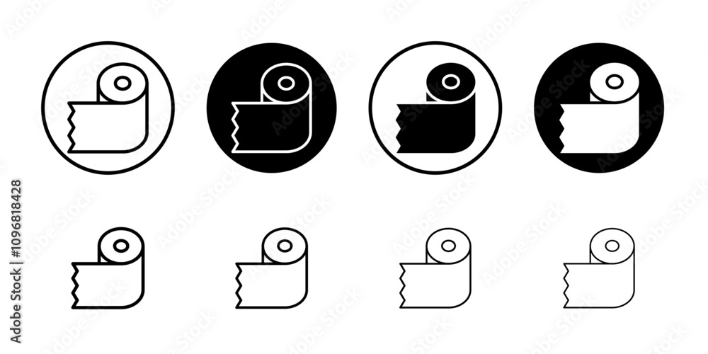 Poster Bandage roll icon web design in vector