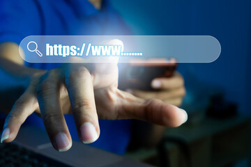 The concept of registering and setting up a website domain