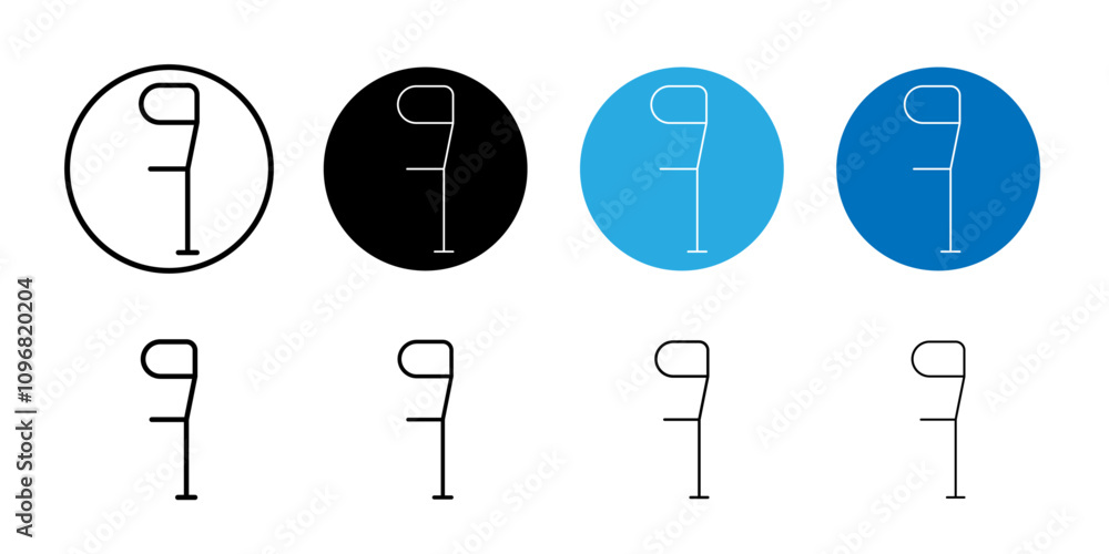 Poster crutch icon web design in vector