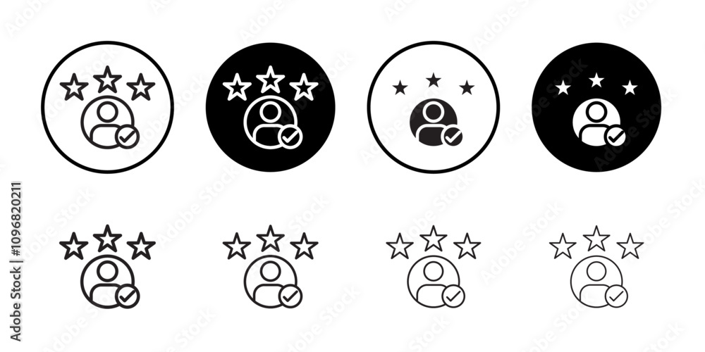 Poster Customer experience icon web design in vector