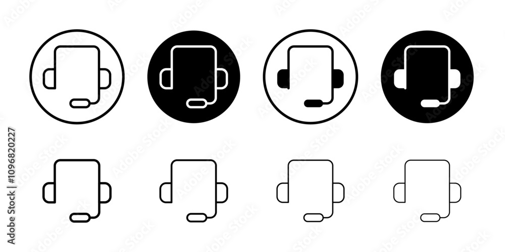 Poster Customer support icon web design in vector