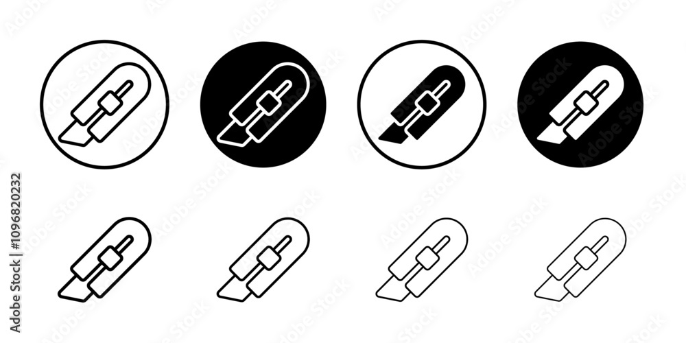 Aufkleber cutter icon web design in vector