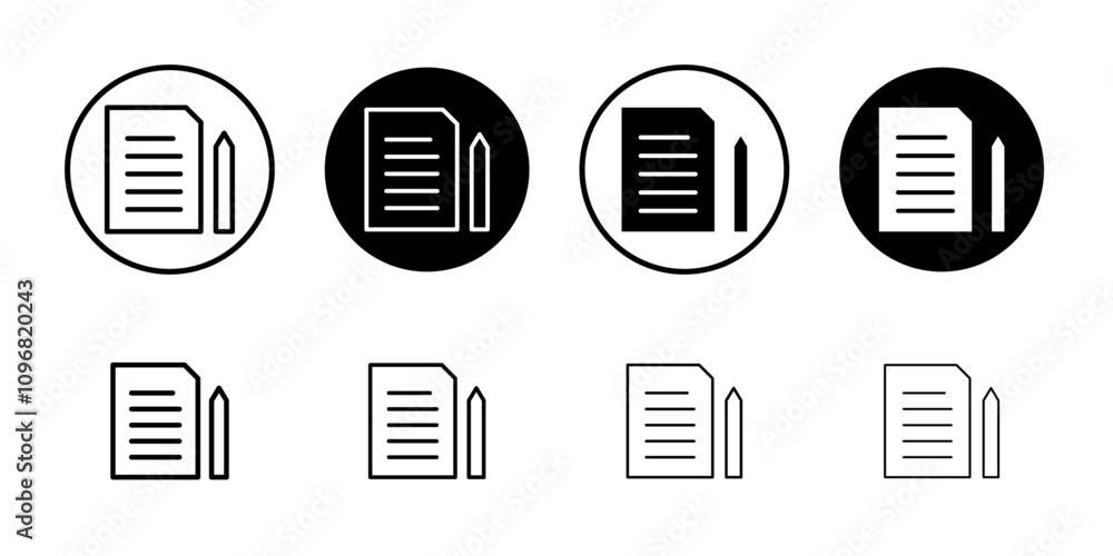 Poster Declarations icon web design in vector