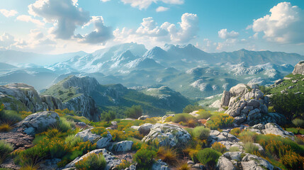 3D-rendered travel vlog thumbnail featuring stunning scenic landscapes, vibrant colors, bold text overlays, and an adventurous design to attract viewers.  
