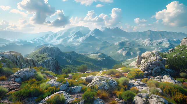 3D-rendered travel vlog thumbnail featuring stunning scenic landscapes, vibrant colors, bold text overlays, and an adventurous design to attract viewers.  
