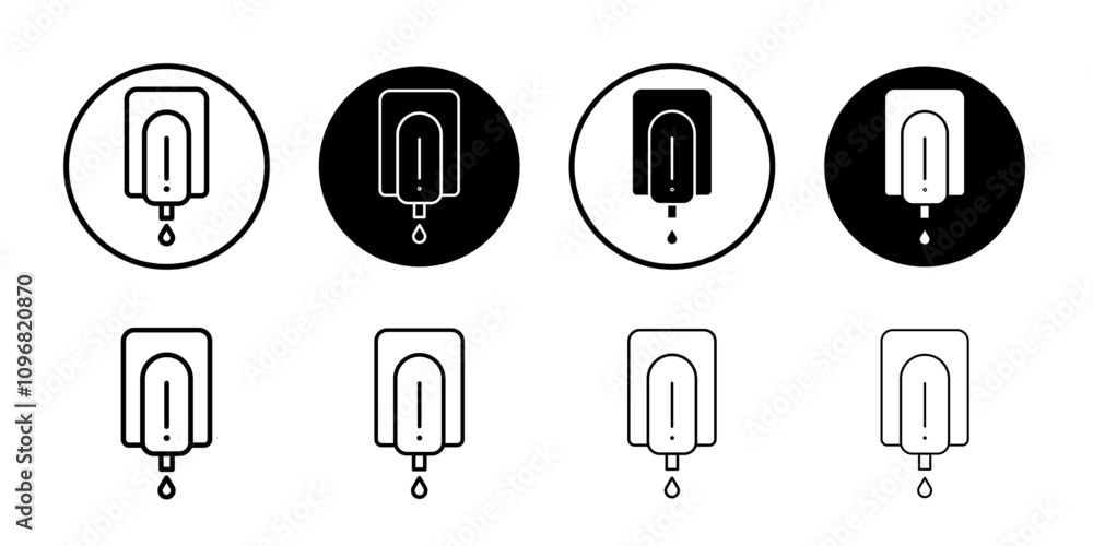 Poster Electrical soap box icon web design in vector
