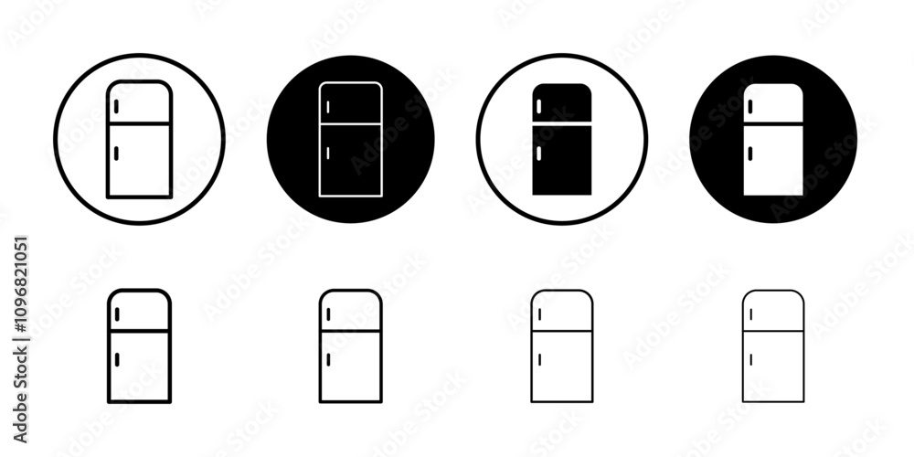 Poster fridge icon web design in vector