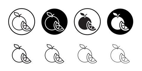 Grapefruit icon web design in vector