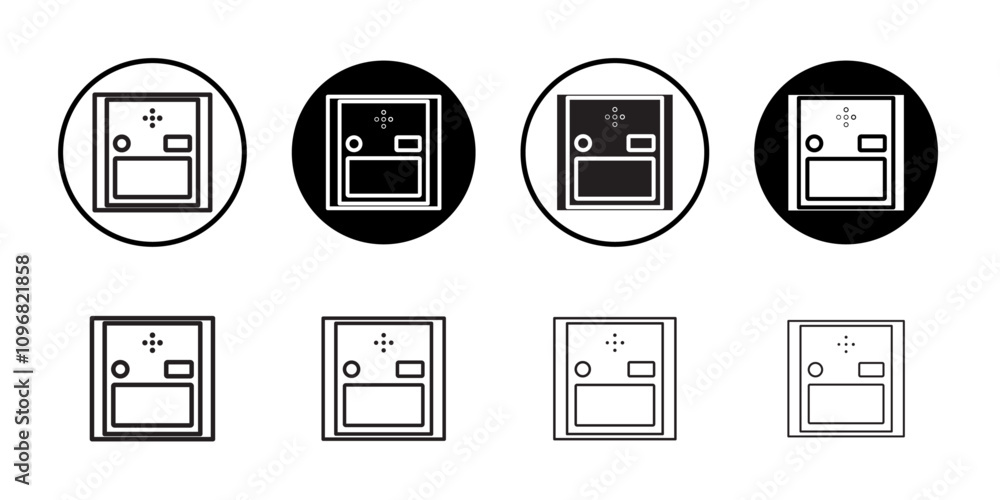 Poster Intercom icon web design in vector