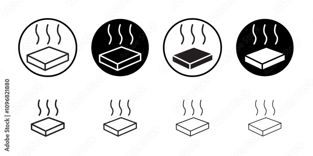 Aufkleber insulation icon web design in vector