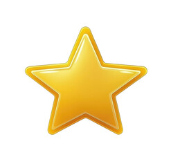 Fototapeta premium Golden 3D Five-Pointed Star Illustration for Holiday and Celebration Themes. Perfect Decorative Element for Cards, Posters, and Festival Designs.