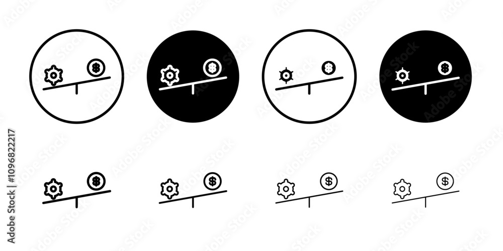 Poster leverage icon web design in vector