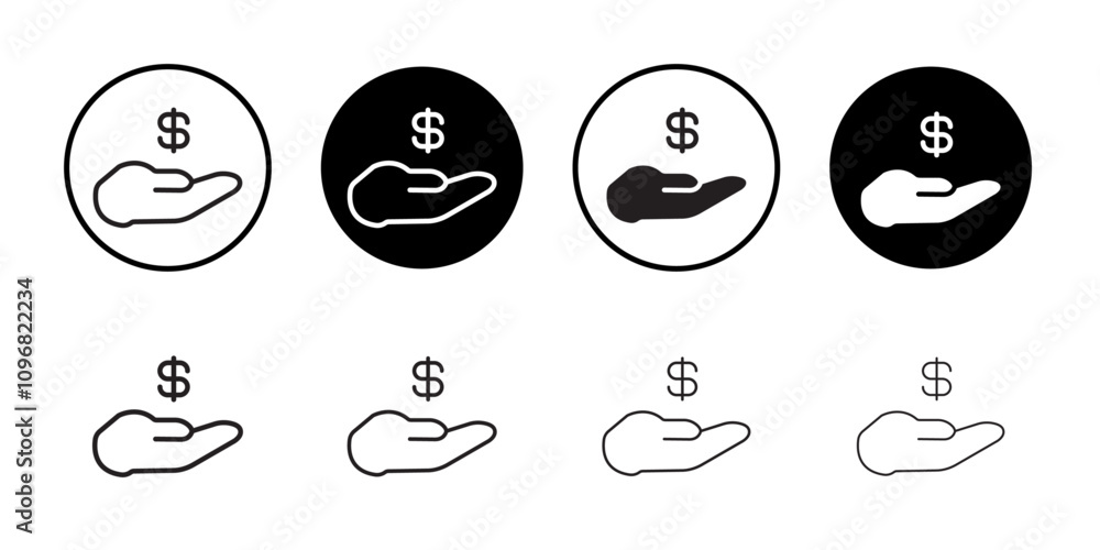 Poster loan icon web design in vector