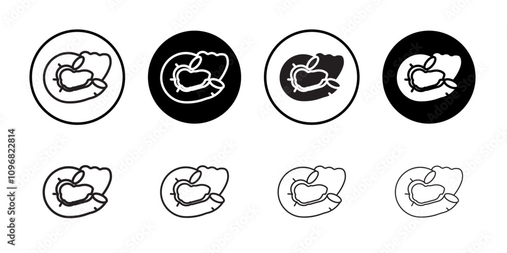 Poster pancreas icon web design in vector