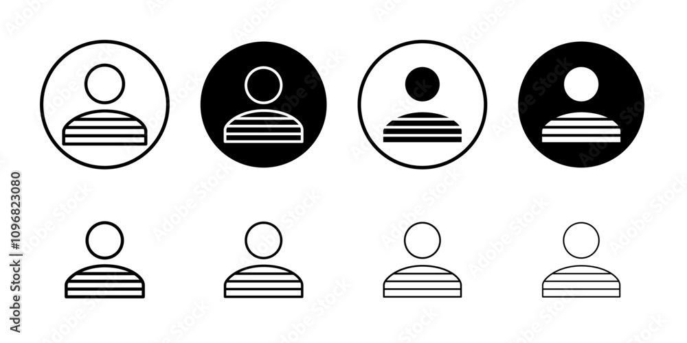 Poster prisoner icon web design in vector