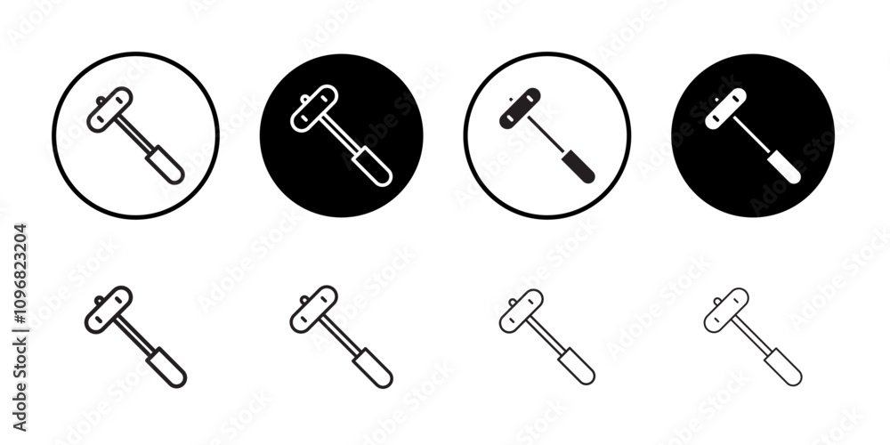 Poster Reflex hammer icon web design in vector