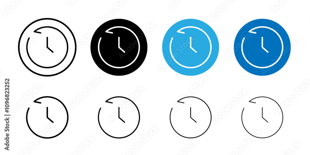 Poster Rewind time icon web design in vector