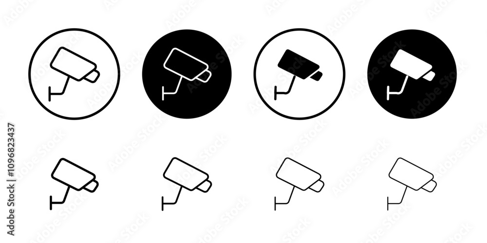 Poster Security camera icon web design in vector
