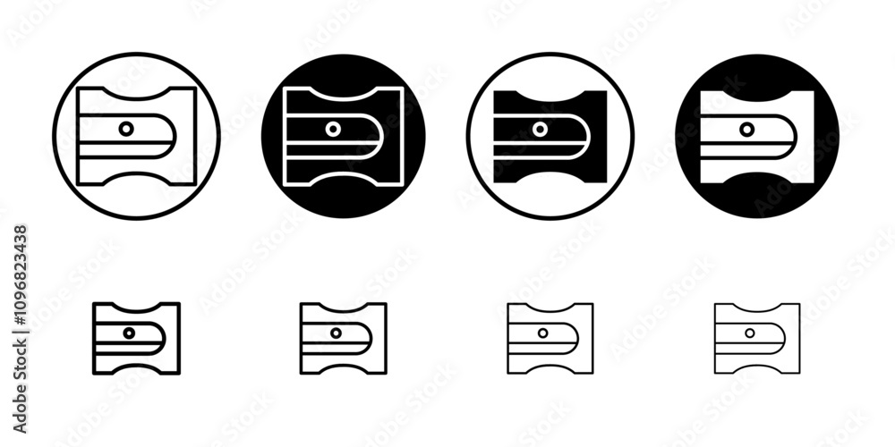 Poster sharpener icon web design in vector