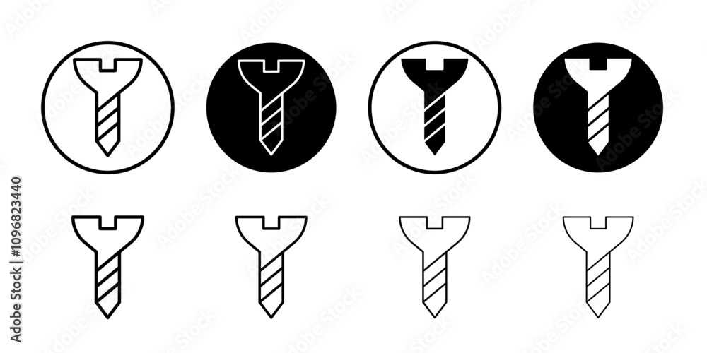 Poster Screws icon web design in vector