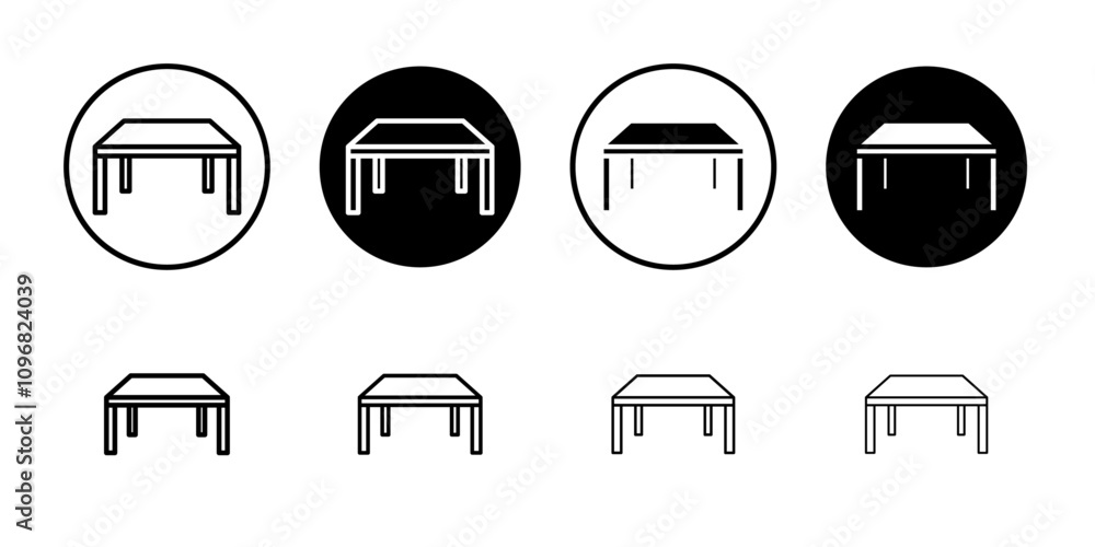 Poster Table icon web design in vector