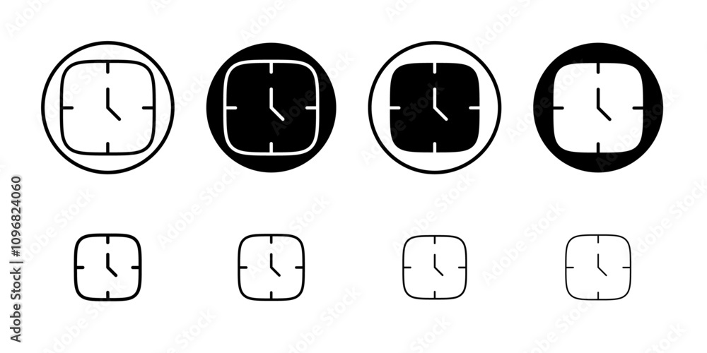 Poster time icon web design in vector