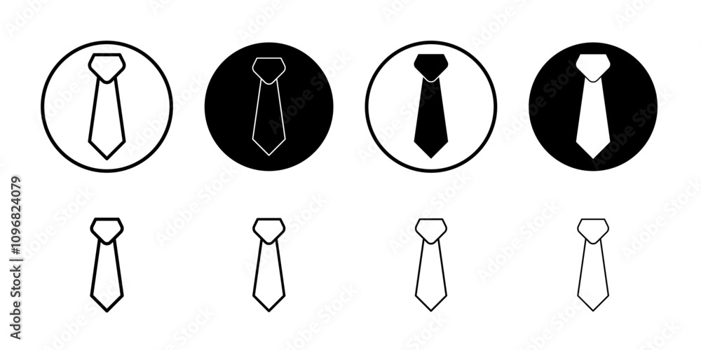 Aufkleber Tie icon web design in vector