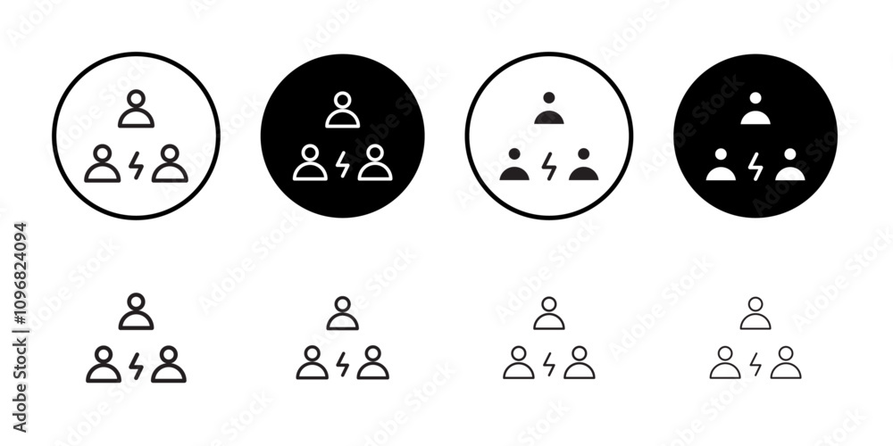 Poster Third party icon web design in vector