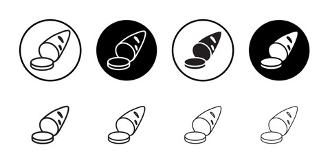 Fototapeta premium Sweet potato icon web design in vector