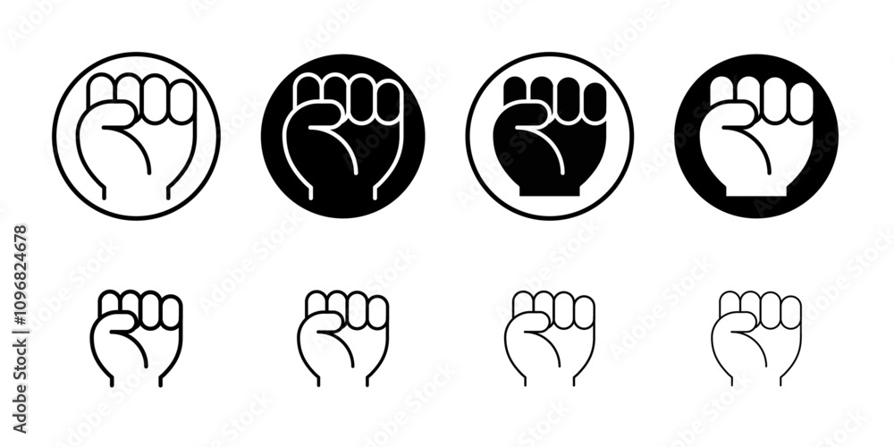 Poster will power icon web design in vector