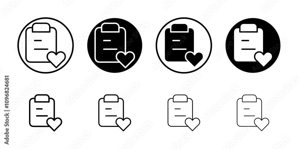 Aufkleber wish list icon web design in vector