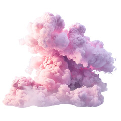 Fototapeta premium Abstract Pink Smoke Cloud