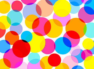 abstract colorful background with circles