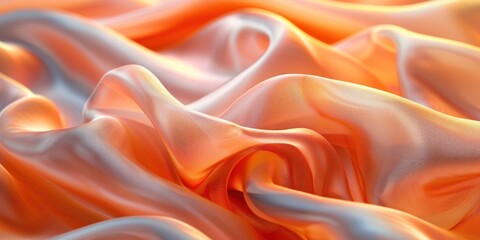 Obraz premium Abstract Orange Silk Fabric Texture