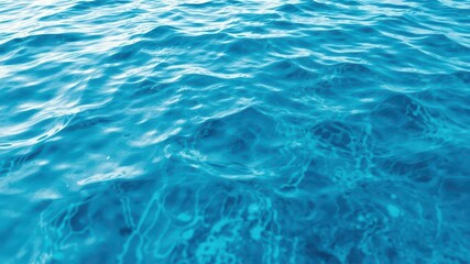Obraz premium Abstract blue water background resembling rippling waves, liquid, water