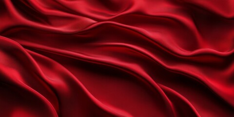 Obraz premium Dark Draped Red Solid Background with Luxurious Folds. Perfect for Elegant Design Presentation or Modern Layout Concepts