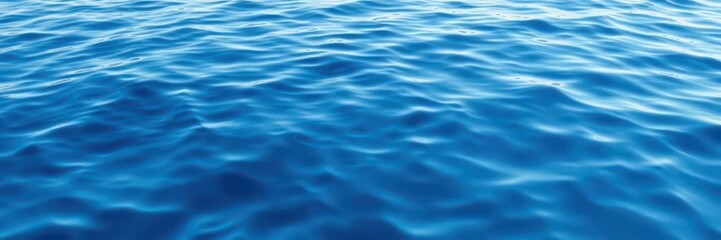 Fototapeta premium Abstract blue water ripples creating a soothing and calming watery texture, ripple, flow