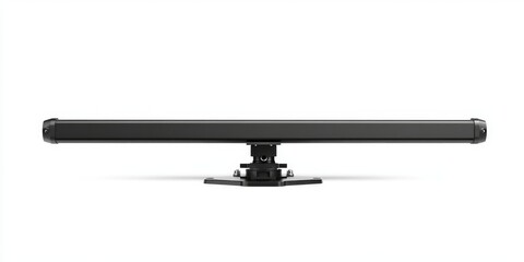 Fototapeta premium Sleek black antenna mounted on sturdy base, ideal for signal reception