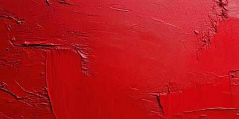 Textured Red Solid Background Featuring Brush Stroke Effects. Perfect for Modern Layout or Artistic Presentation Design