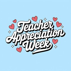 Teacher Appreciation Week Hearts Design