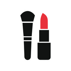 makeup accessories vector silhouette