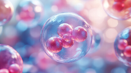 colorful molecular structures representing biomolecules, essential components of living organisms, illustrating the complexity and interdependence of life on Earth