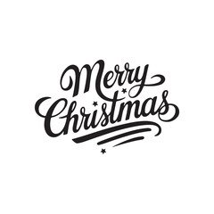merry Christmas day typography vector illustration