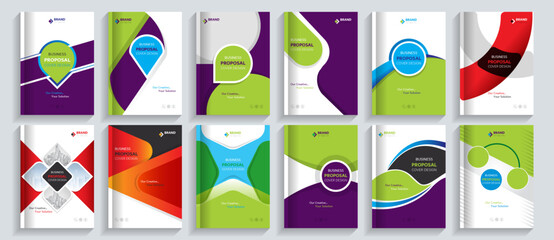Corporate Business Proposal Catalog Cover Design Template adept for multipurpose Projects