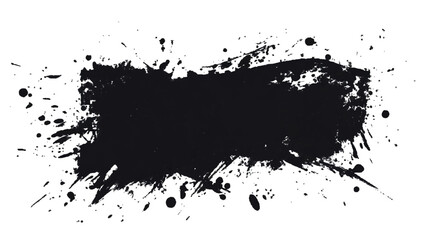 Vector black and white with grunge style, scratch and texture elements for design. abstract black and white brush strokes on a canvas with Black ink texture.