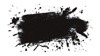 Vector black and white with grunge style, scratch and texture elements for design. abstract black and white brush strokes on a canvas with Black ink texture.