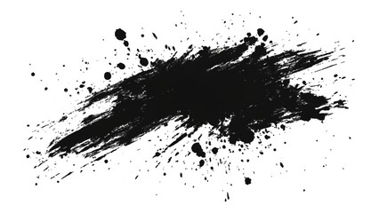 Vector black and white with grunge style, scratch and texture elements for design. abstract black and white brush strokes on a canvas with Black ink texture.