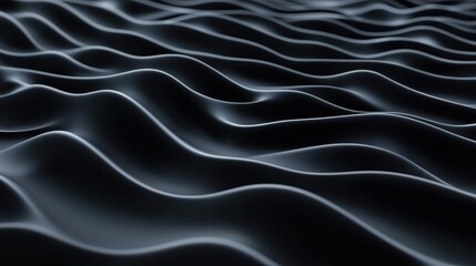 Obraz premium Abstract image of smooth, flowing waves in deep tones, creating a serene, undulating effect that evokes a sense of calm and depth.