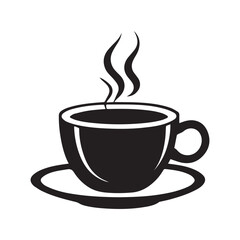 Coffee Cup Silhouette Vector Design