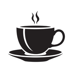 Coffee Cup Silhouette Vector Design